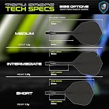 Winmau Fusion Integrated Flight & Shaft System No.6 Black Medium Length view 2