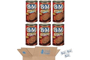 B&M Brown Bread Snack Peak Variety Gift Box (6-16 oz Cans) – Original and Raisin