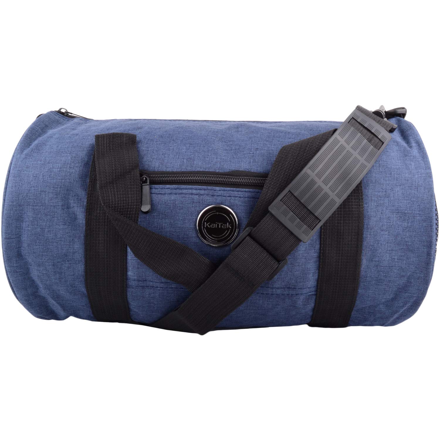 Unisex Travel Over Night Hand Luggage Holdall Bag with Detachable Strap - Navy