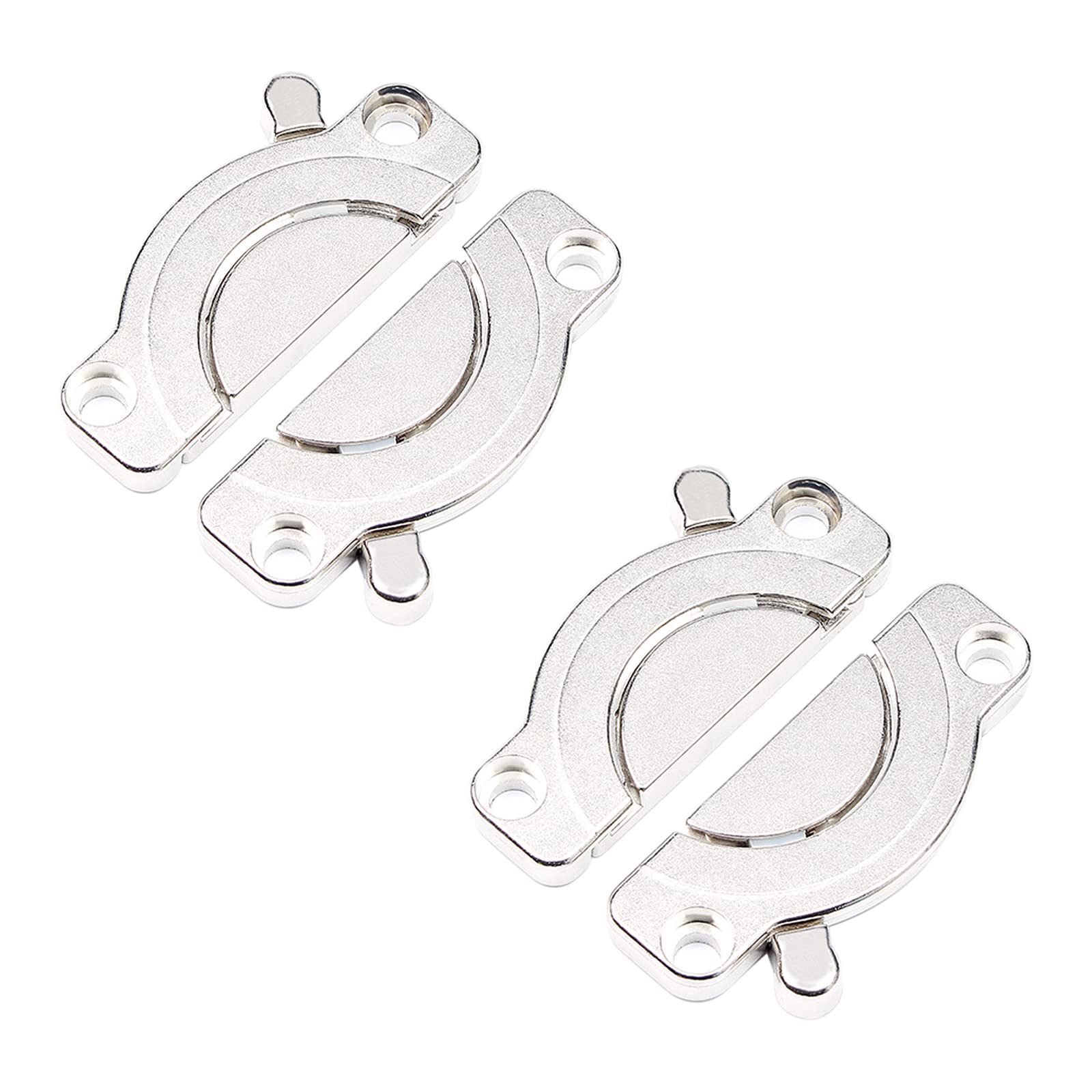 INCREWAY Table Top Connector, 2PCS Metal Dining Table Locks Training Table Connector Latch Desk Combination Fasteners(Silver) — image 1