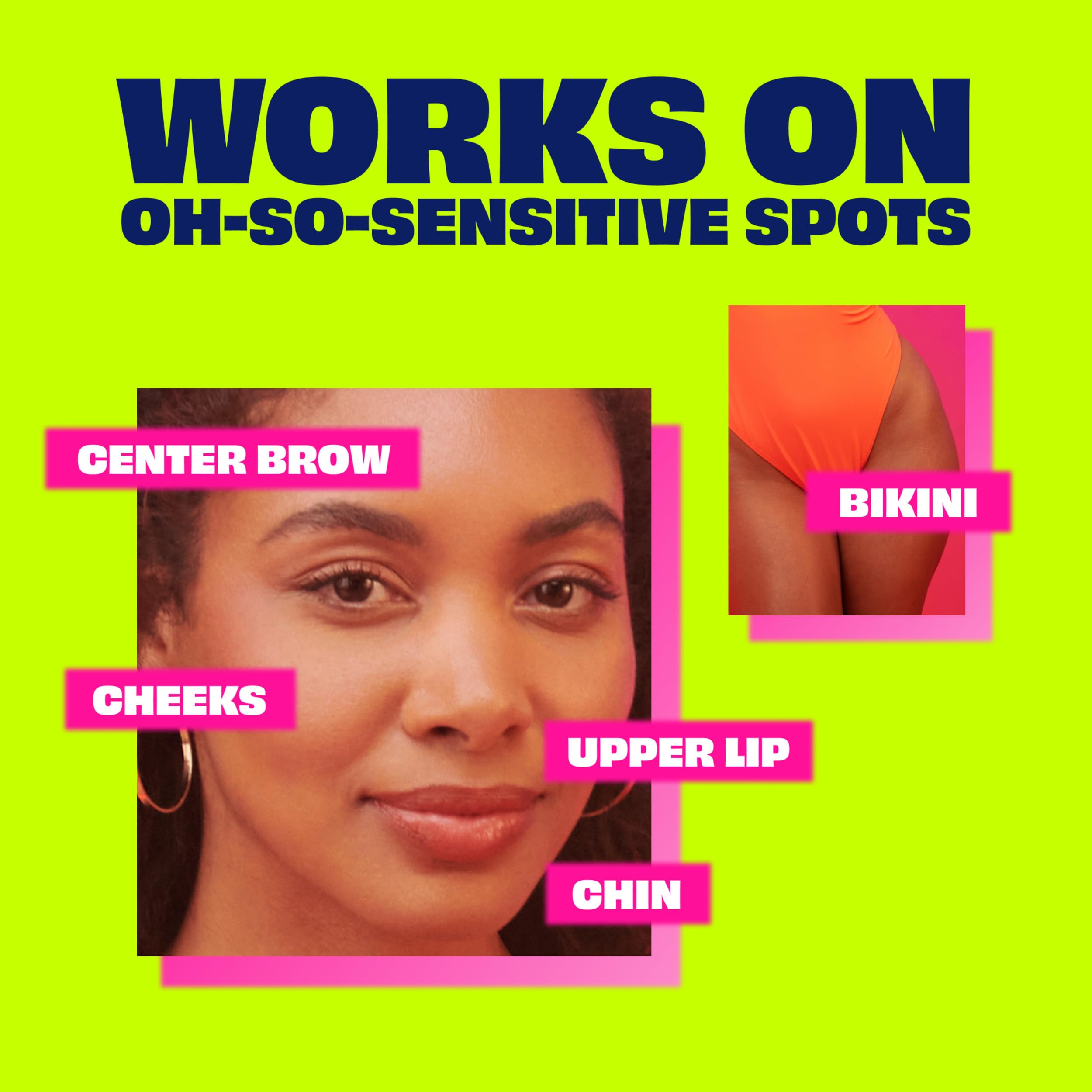 Nair Hair Remover Wax Ready Strips, Face and Bikini Hair Removal Wax Strips, Orchid and Cherry Blossom Extracts, Dermatologist Tested, Plus 4 Non-Flushable Post Wipes, 40 Count