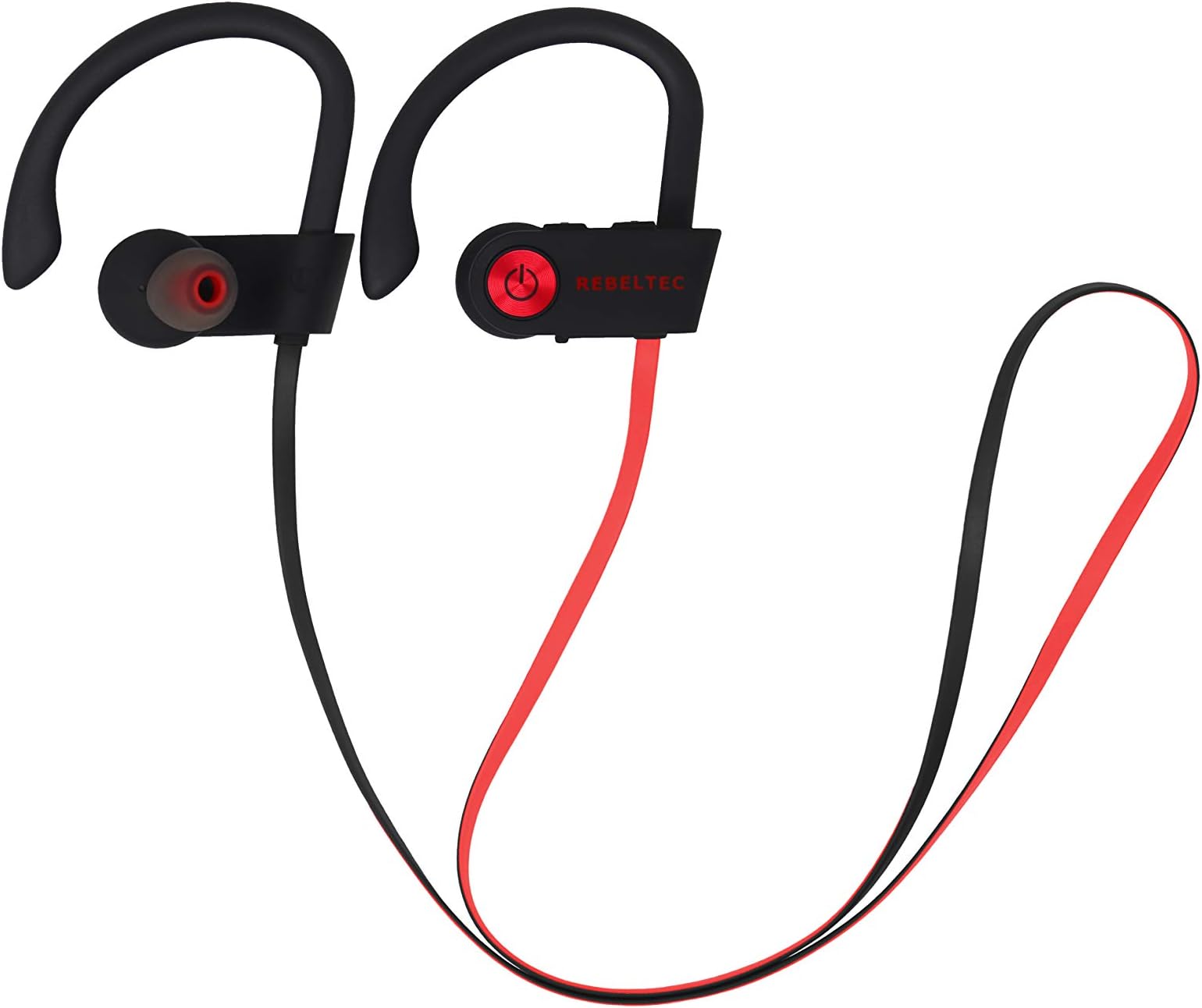 RebelTec Wireless Sport Headphones with Microphone, Waterproof, Noise Cancelling and Lightweight, 8 Hours Play Time