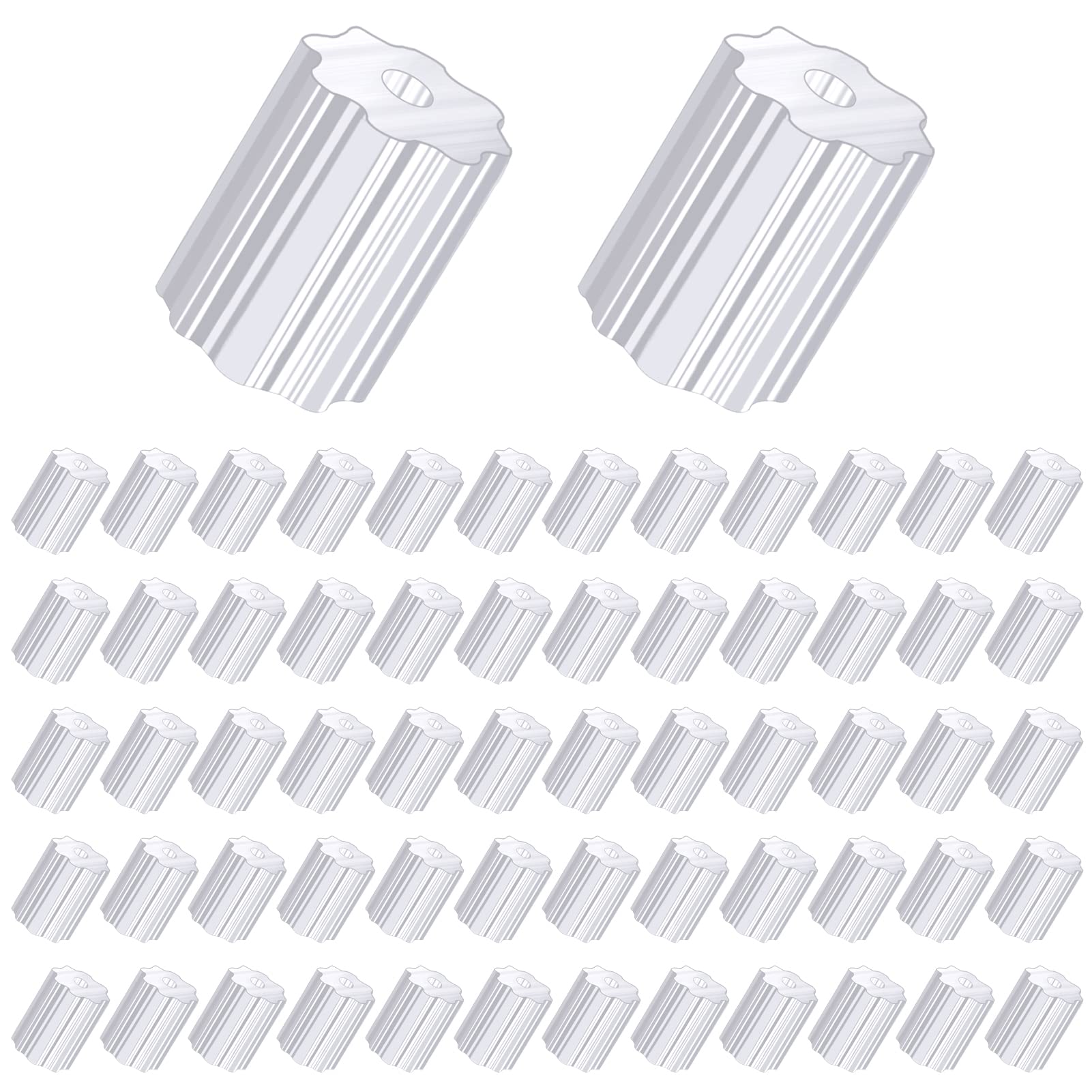 TOAOB 200pcs Clear Rubber Earring Backs 2.5mm Fish Hooks Safety Backs for DIY Studs Supplies Jewelry Making