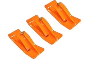 3 Piece Tractor Bucket Ski Edge Turf Tamer Skid Protector by Pocono Metal Craft (Kubota Orange)