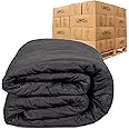 US Cargo Control Large Sound Blanket, 96 Inches Long by 80 Inches Wide, Black Sound Dampening Blanket, Durable Woven Cotton/Polyester Blend Material, Machine Washable, 12 Pounds Each, Pallet of 60