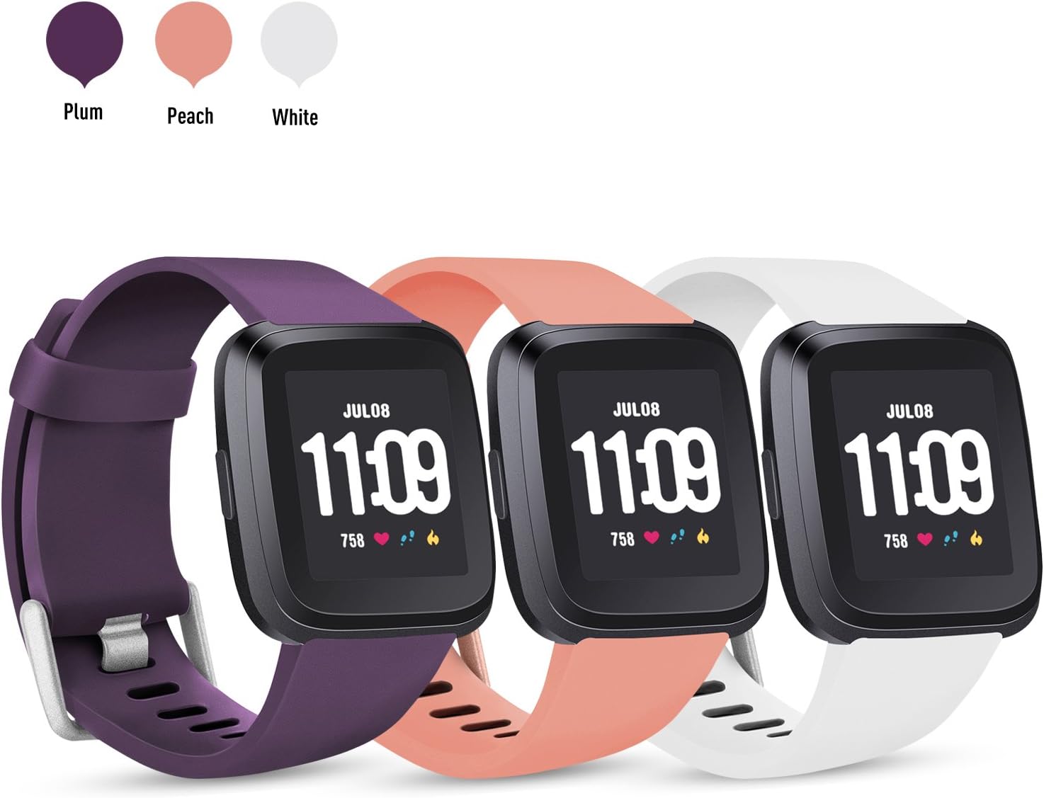 fitbit versa classic band peach