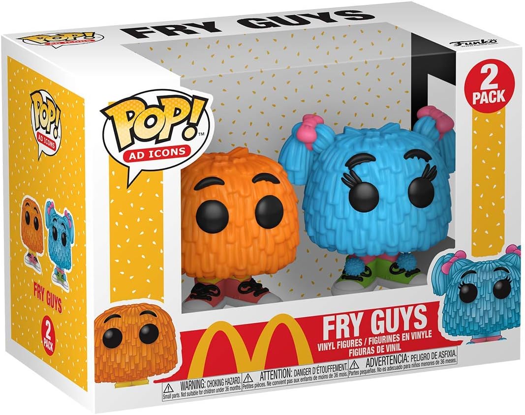Funko POP! Ad Icons: McDonald's, 2 Pack Orange and Blue Fry Guy Kids, Collectable Vinyl Figure, Gift Idea - Image 3
