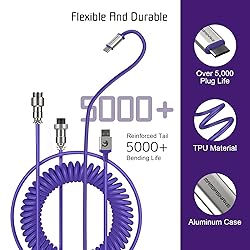 ZIYOU LANG Custom Coiled USB C to A Cable and