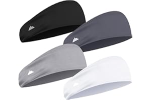 Mens Headband - Sports Running Sweat Head Bands - Athletic Sweatbands Hair Band for Workout, Basketball, Exercise, Gym, Cycli