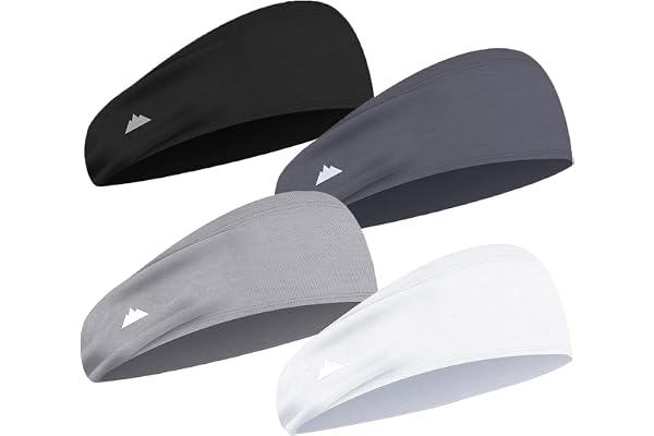 Mens Headband - Sports Running Sweat Head Bands - Athletic Sweatbands Hair Band for Workout, Basketball, Exercise, Gym, Cycli
