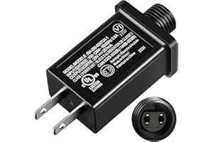 Feekoon 1 Pack Class 2 LED Power Supply 29V 6W Transformer, Waterproof IP44 US Plug Adapter, Seasonal Use LED Driver, Low Voltage for Christmas Tree Lighting, Holiday String Light Indoor