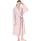 Catalonia Womens Plush Long Robe, Shawl-collar Warm Comfy Fluffy Bathrobe, Valentine's Day Gift, Mother's Day Gift for Women