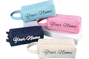 Personalized Name Pencil case, Large Capacity Multi-Color Pencil case, Stationery Storage Bag, Suitable for Back to School an