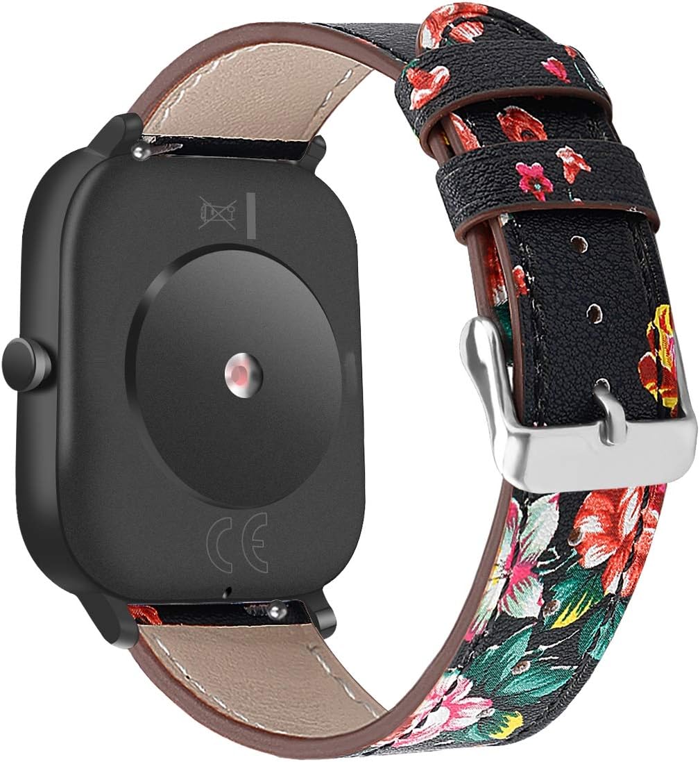 Classicase Quick Release Leather Watch Strap compatible with TicWatch Pro/Pro 4G LTE / S2 / E2 Band (22mm, Multicolor 22)