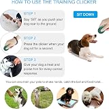 Diyife Dog Clicker 2 Pack Green Pink with Wrist Strap Pet Training Clickers view 2