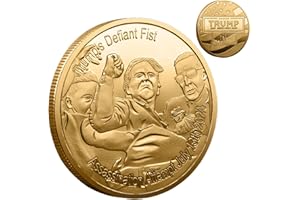 ESEICO Donald-Trumps Metal C0INS - 2024 Donald-Trumps Gold Color Coin - Donald-Trumps Silver Color Coin - Collectible C0INS, Donald-Trumps Coin 2024 Collection Donald-Trumps Assassinated C0INS (go
