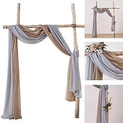 MIULEE Luxury Window Scarf Sheer Voile Elegant