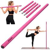 Yoga Stick, Mobility Stick for Stretching, Adjustable Exercise Stick | Upgraded 58in Alloy Steel, 3 Lengths, Balance, Flexibility, Posture &amp; Physical Therapy for Shoulders, Back &amp; Home Workout