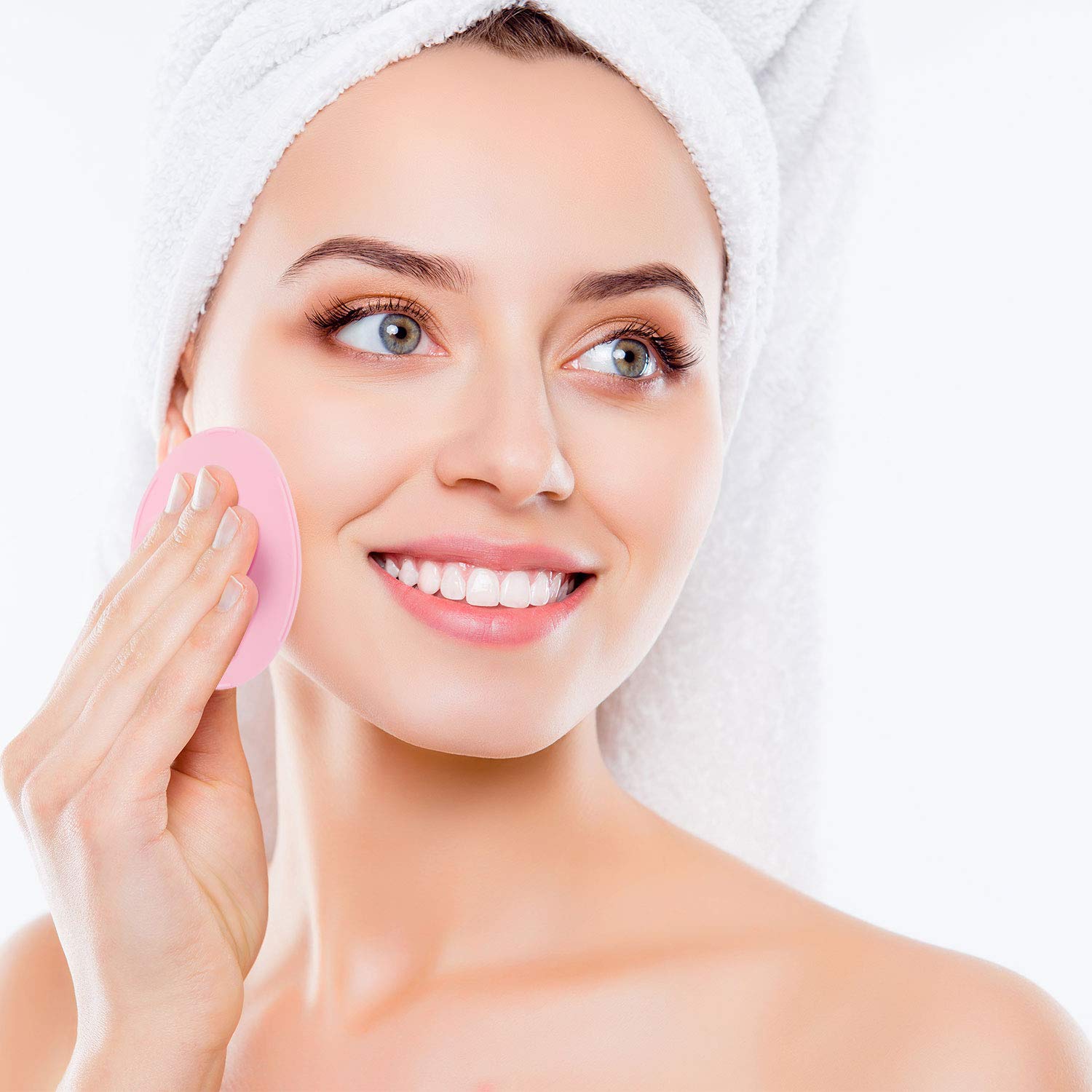 6 Pieces Double-Sided Silicone Exfoliating Lip Brush and Silicone Face Cleanser and Massager Brush Silicone Facial Scrubber Exfoliator Set Silicone Facial Cleaning Tool for DIY Facial Skin Care: Beauty