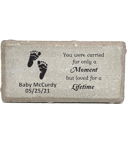 thumbnail image 2 of Personalized Memorial Stone Miscarriage Baby Memorial Stone - Personalized Real Stone Keepsake, Custom Text & Image, Made In USA Florida-Sunshine Memorial 2 of 14