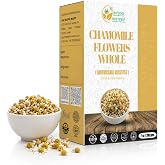 Herbs Botanica Chamomile Flowers Dried, Food Grade Tea, 7.05 oz | Premium whole chamomile flowers for herbal tea, loose leaf blends, and caffeine-free infusions.
