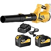 Sihuird Leaf Blower Cordless,720CFM Electric Blower with 2 x 21V 7.8Ah Battery and Charger, 5-Variable Speed & Turbo Mode, Blowers for Lawn Care