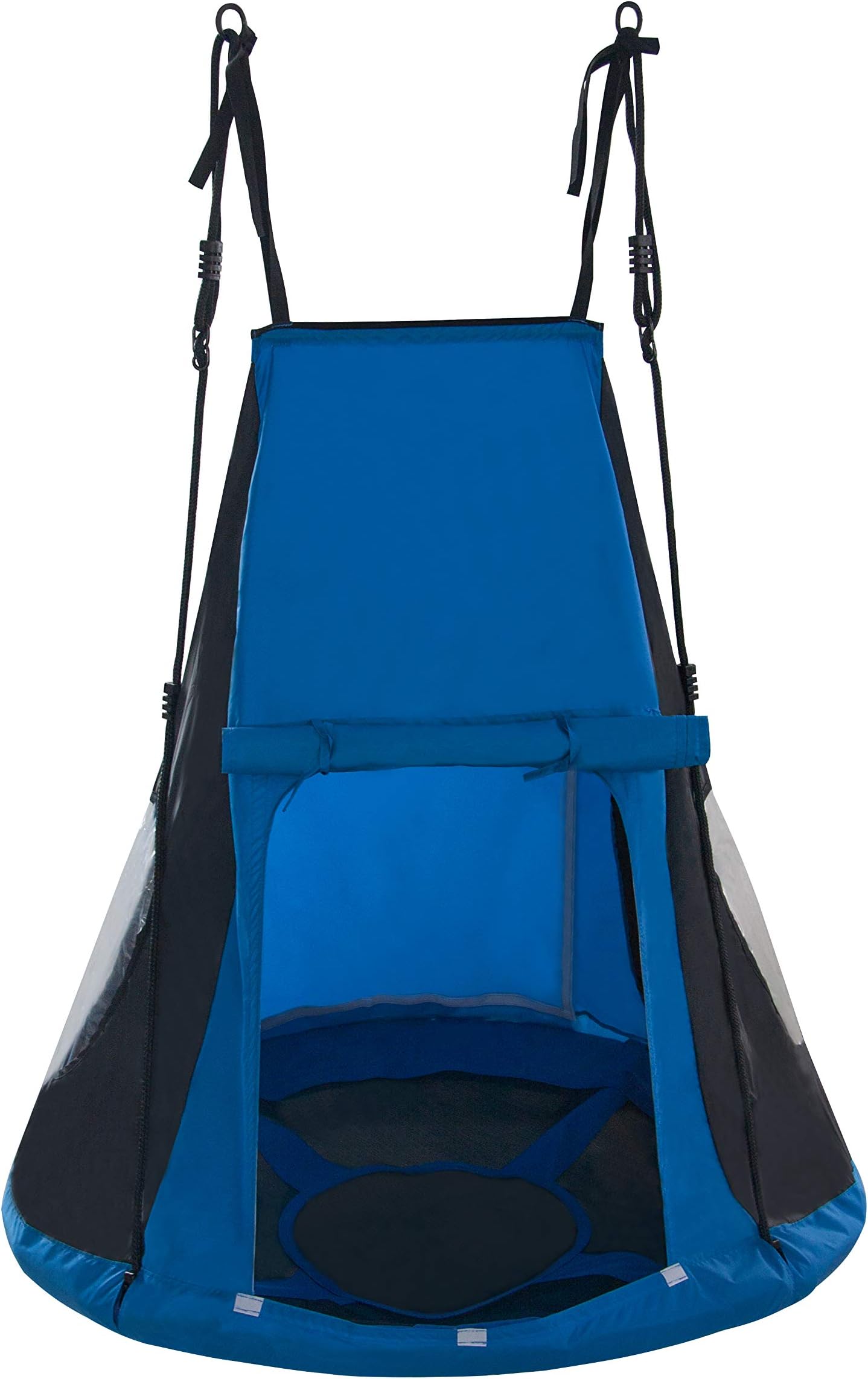 Cozy Corner Comfort Swing Relaxing Occupational Therapy Platform Swing Blue Tent SENSORY UNIVERSITY Replacement of HABA PIRATOS and Chilly Swings (Blue)