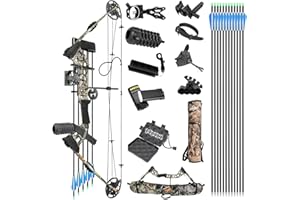 Compound Bow Kit, Hunting & Targeting, Gordon's Limb Made in USA, Draw Weight 20-70 lbs Adjustable, Draw Length 24”-30",up to