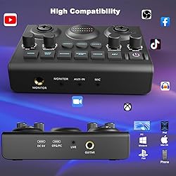 Podcast Equipment Bundle for 2, Audio Mixer with