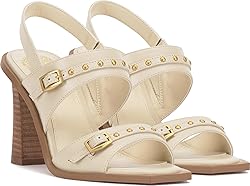 Vince Camuto Women's Ridena Heeled Sandal, Panna