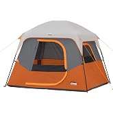 CORE Tent for Family Camping | 4 Person &amp; 6 Person Portable Camp Tent with Carry Bag for Outdoor Car Camping | Included Gear Loft Organizer for Camp Accessories
