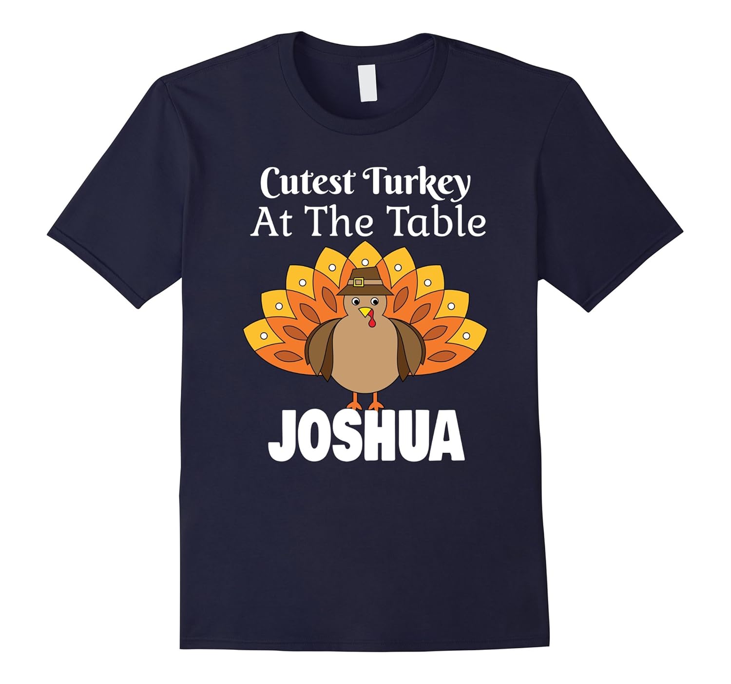 Kids Personalized Shirt Thanksgiving JOSHUA Turkey Shirt-Rose