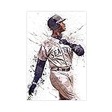 TUBALU Ken Griffey Jr Poster Baseball Art 1 Canvas