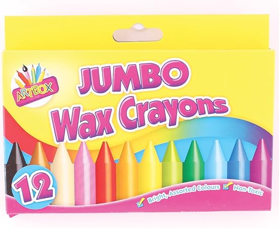 Artbox Jumbo - Ceras blandas (12 unidades): Amazon.es: Oficina y papelería