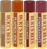 Burt's Bees 4pk Moisturizing Lip Balm Pomegranate Vanilla Maple Pumpkin Chai Tea view 6