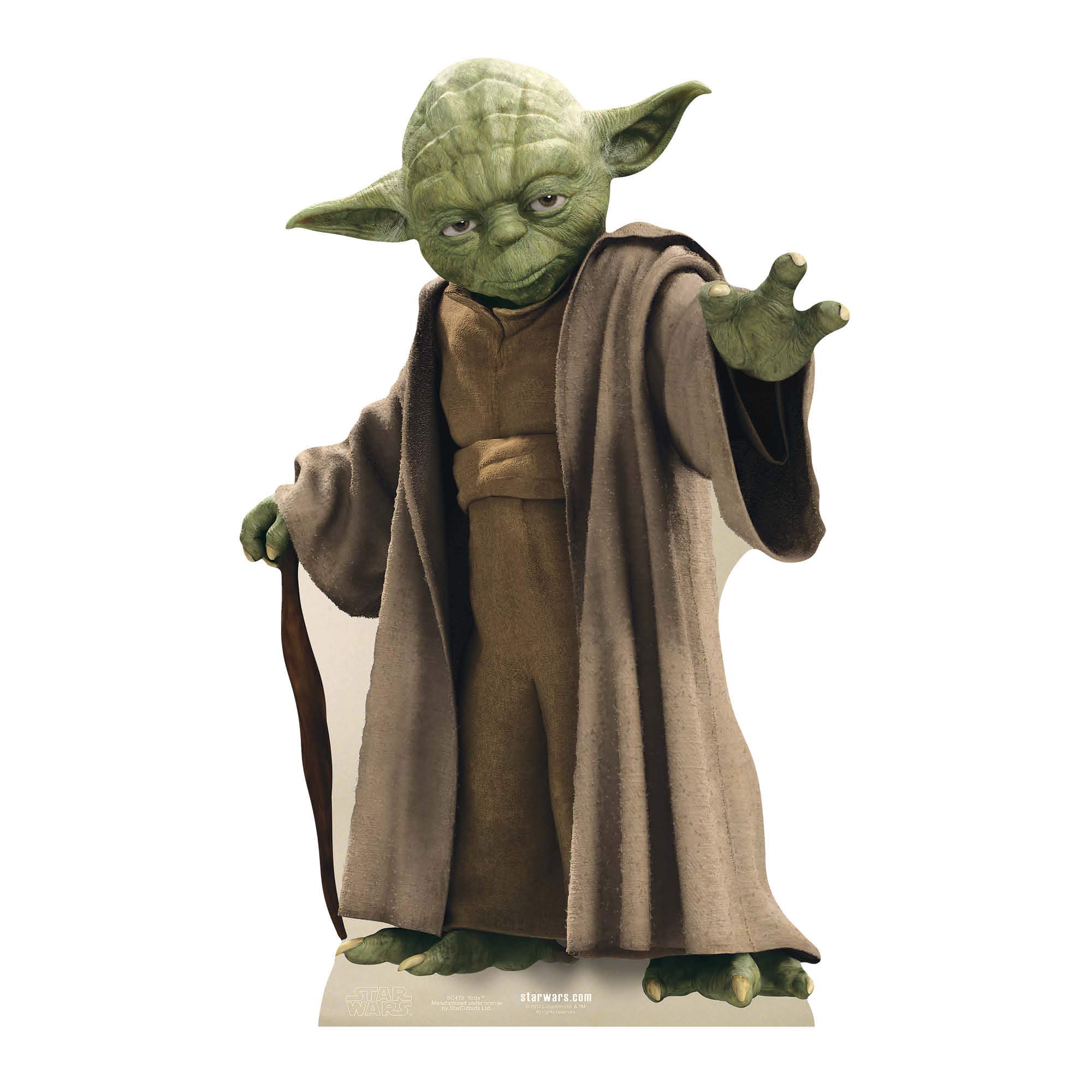 Official Star Cutouts Star Wars Yoda Lifesize Cardboard Cutout โ image 1