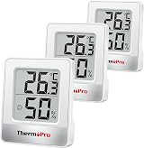 ThermoPro TP49W-3 Digital Mini Thermo-Hygrometer Thermometer