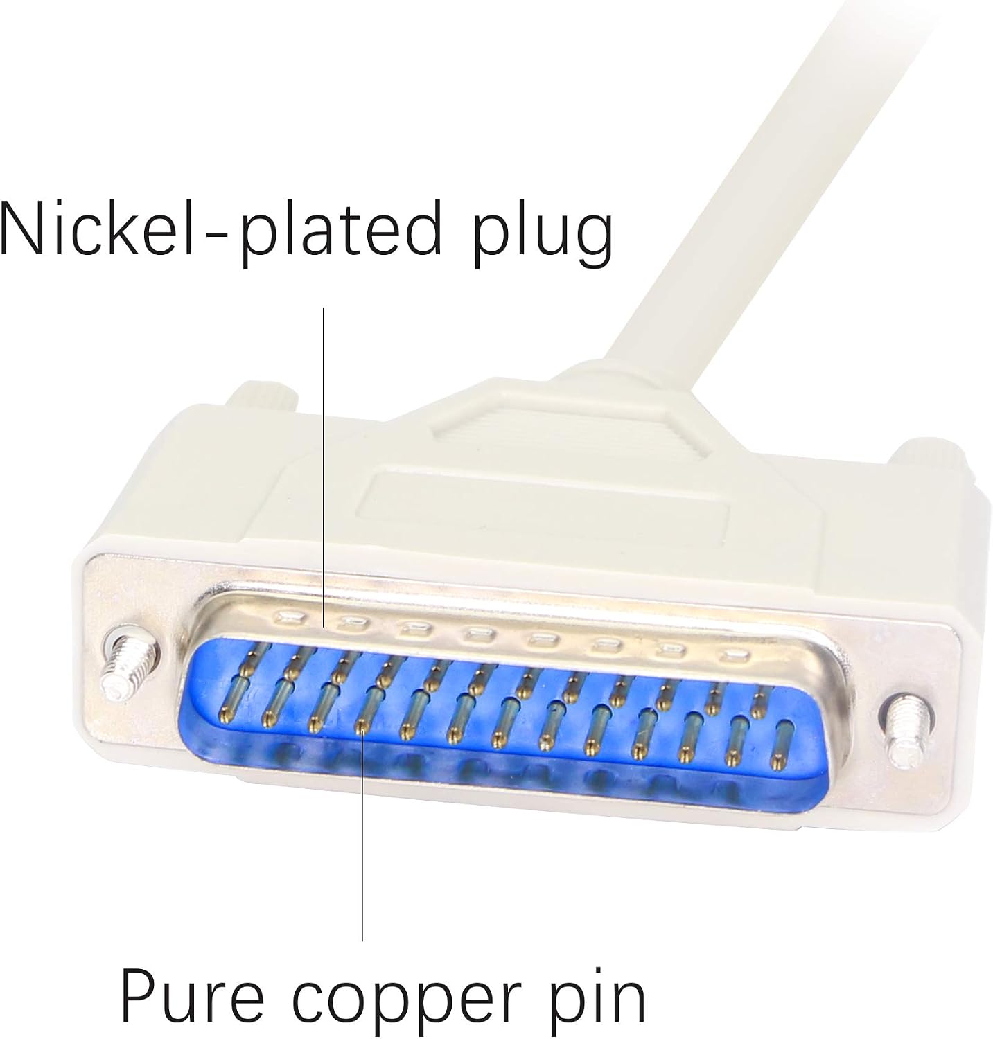 PNGKNYOCN 4.5 Feet DB25 Male to Female Parallel Printer Cable for the Connection Between a Computer with DB25 Female Interface and the Printer - Image 4