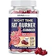 Night Time Fat Burner Gummies with Zero Sugar for Sleep & Weight Loss Support | Hunger Suppressant & Metabolism Booster, Shred Belly Fat While You Sleep | Diet Supplement for Women & Men | 60 Ct.