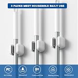 Colist Mop Broom Holder 3 Pcs Wall Mounted Self Adhesive Organizer view 2