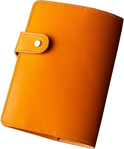 Amazon アム デ マス ブックカバー 栃木レザー 本革 日本製 ハンドメイド シンプル スナップボタン お洒落 大人 001 Bキャメル ブックカバー 文房具 オフィス用品