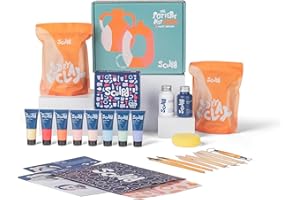 Sculpd - The Original Pottery Kit - Complete Air Dry Clay Kit for Adults Includes Sculpting Tools, Varnish, Paint Brushes, Guides, Arts & Crafts Sets, Pastel