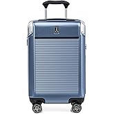 Travelpro Platinum Elite Hardside Expandable Spinner Wheel Luggage TSA Lock Hard Shell Polycarbonate Suitcase, Dark Sky Blue, Carry-on 21-Inch