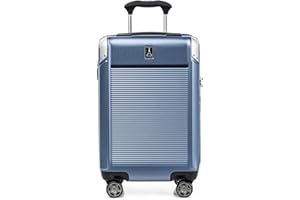 Travelpro Platinum Elite Hardside Expandable Spinner Wheel Luggage TSA Lock Hard Shell Polycarbonate Suitcase, Dark Sky Blue, Carry-on 21-Inch