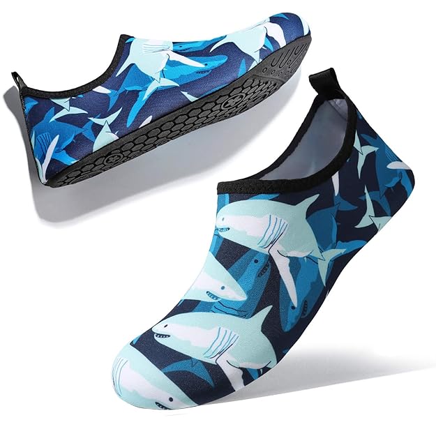 Aquaschuhe Schwimmschuhe Strandschuhe Surfschuhe für Herren Damen Slip On Breathable Wasserschuhe Jungen Rutschfeste Yoga Bea