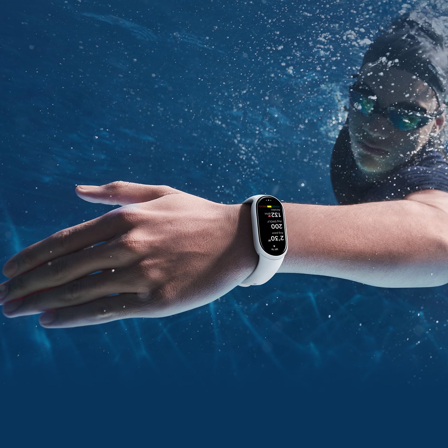 Xiaomi Smart Band 10 Smartwatch, 1.72 Large Screen Experience, 21 Days of Continuous Use, 1500 nits Brightness, Enhanced Visibility, Enhanced Swimming Mode, 9-Axis Motion Sensor, 24-Hour Health