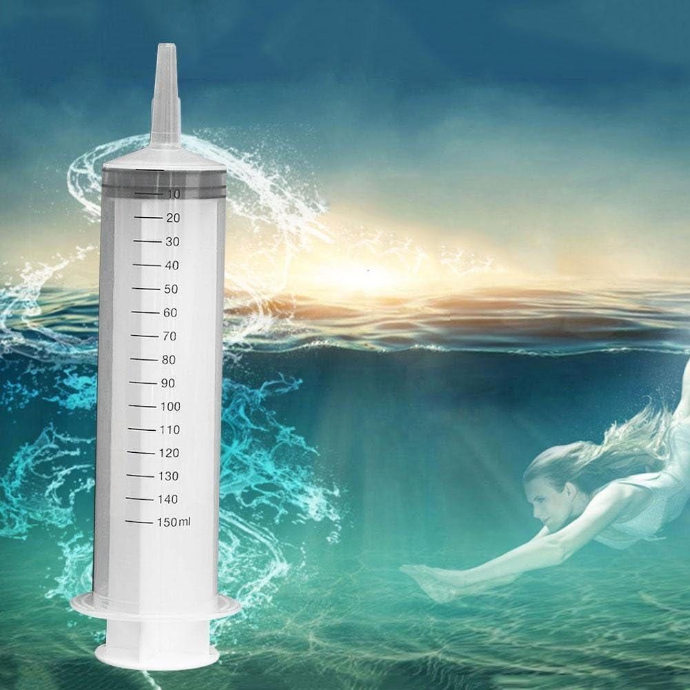 hengbaixin 50/100/150 ML Plastic Syringe Reusable Measuring Nutrient Feeder