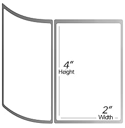 [10 Rolls, 5000 Labels] – 4" x 3" Removable