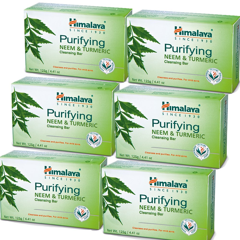 Himalaya Purifying Neem & Turmeric Cleansing Bar (6 PACK) for Clean and... eBay