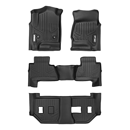 Smartliner Floor Mats 3 Row Liner Set Black For 2015 2018